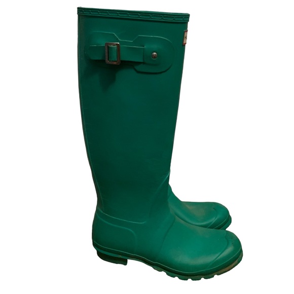 Hunter Shoes Hunter Original Tall Rain Boot Aqua Mens Size 9 Knee
